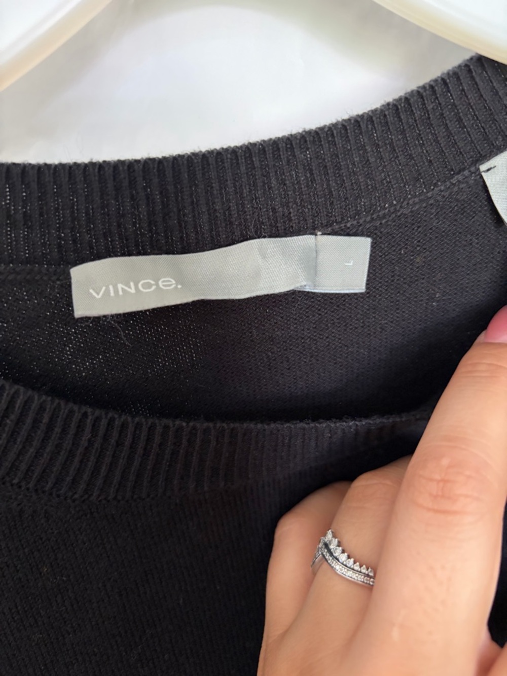 Vince Black Scoopneck Sweater dress